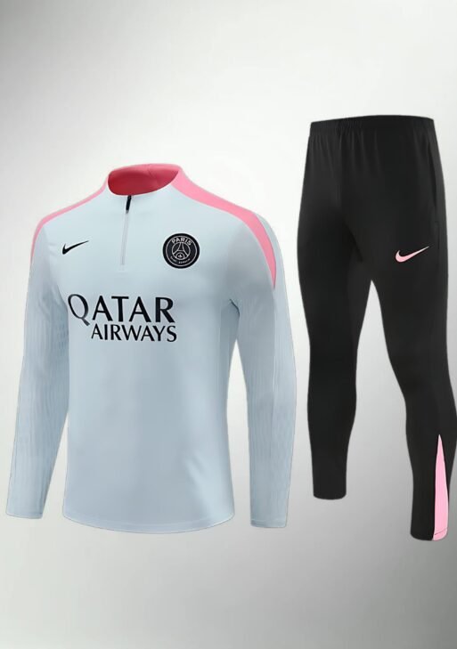 Paris Saint-Germain Light Blue, Black and Pink Tracksuit