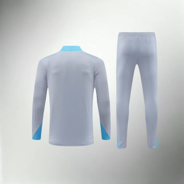 Atletico Madrid Light Gray and Turquoise Tracksuit - Image 1