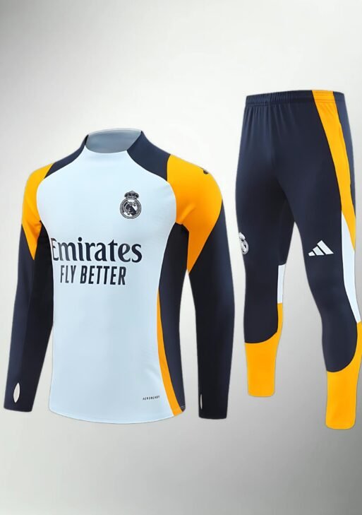 Real Madrid Turquoise, Dark Blue and Orange Tracksuit