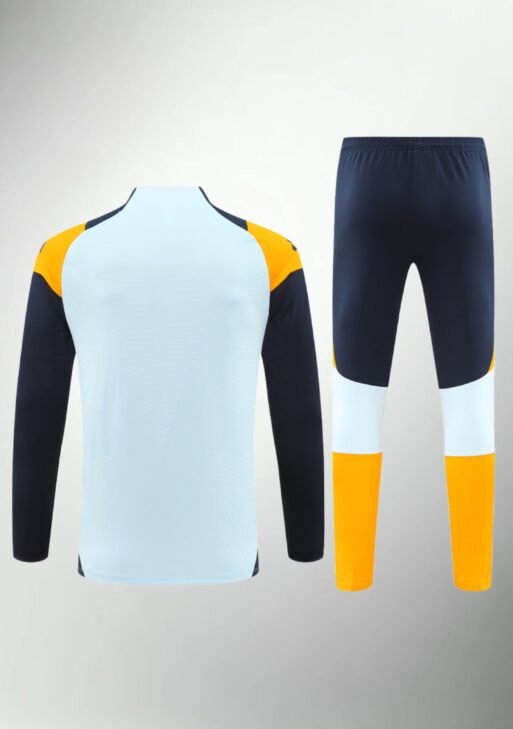 Real Madrid Turquoise, Dark Blue and Orange Tracksuit