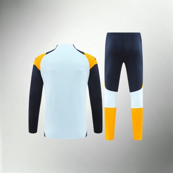 Real Madrid Turquoise, Dark Blue and Orange Tracksuit - Image 1
