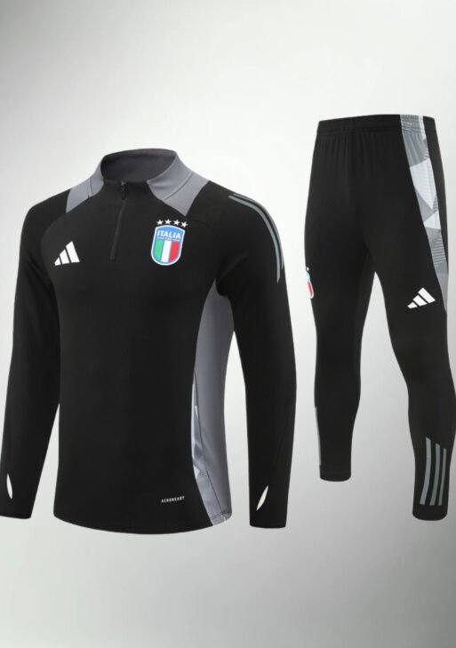 Italy Black and Gray Tracksuit