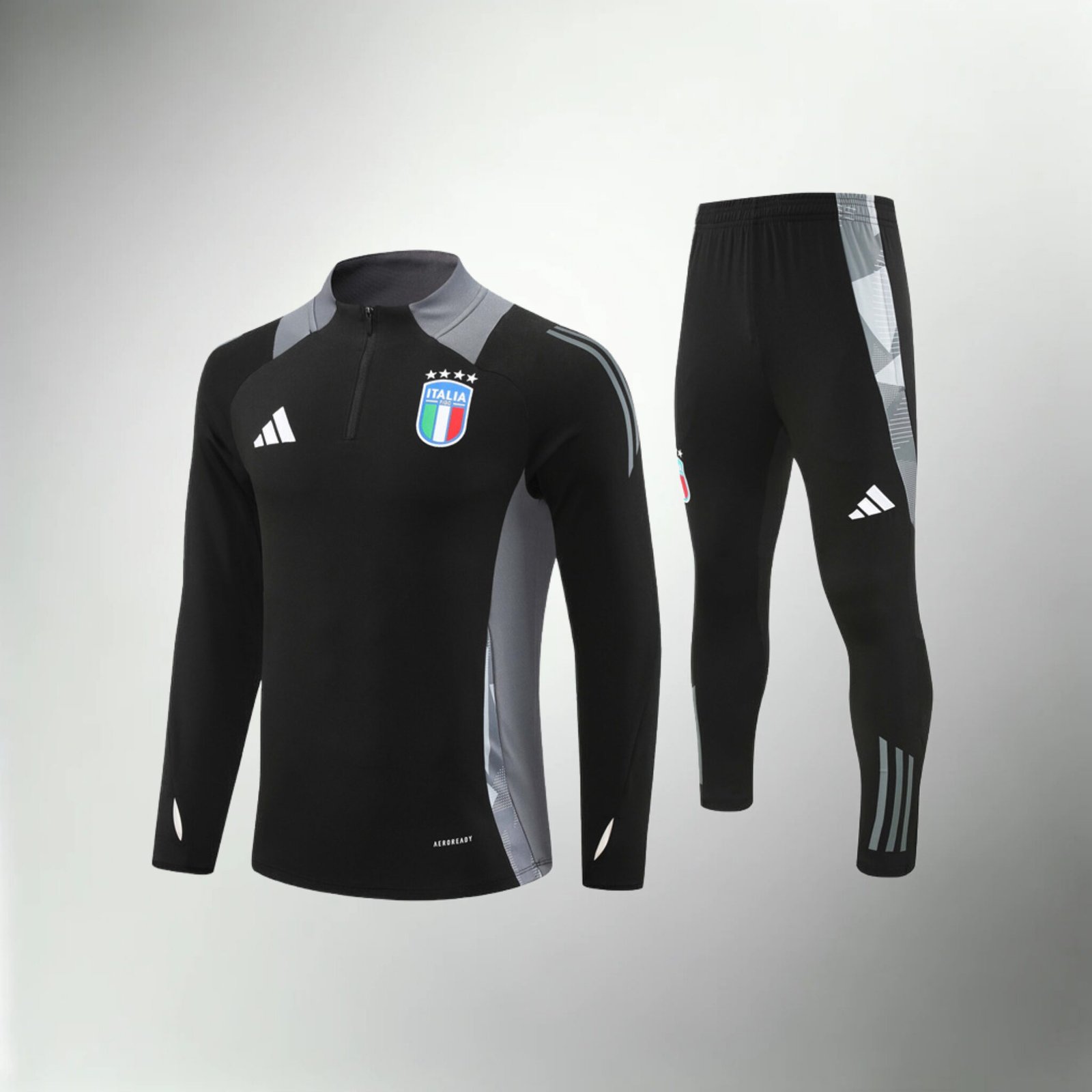 Italy Black and Gray Tracksuit