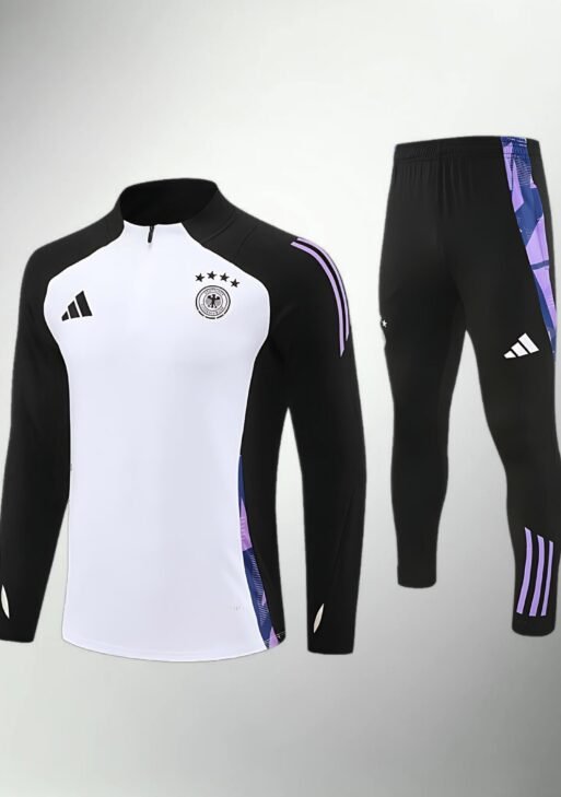 Germany White, Black and Purple Tracksuit