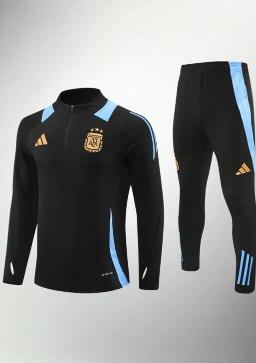 Argentina Black and Light Blue Tracksuit