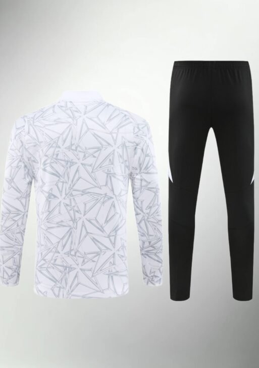 Real Madrid Black and White Tracksuit