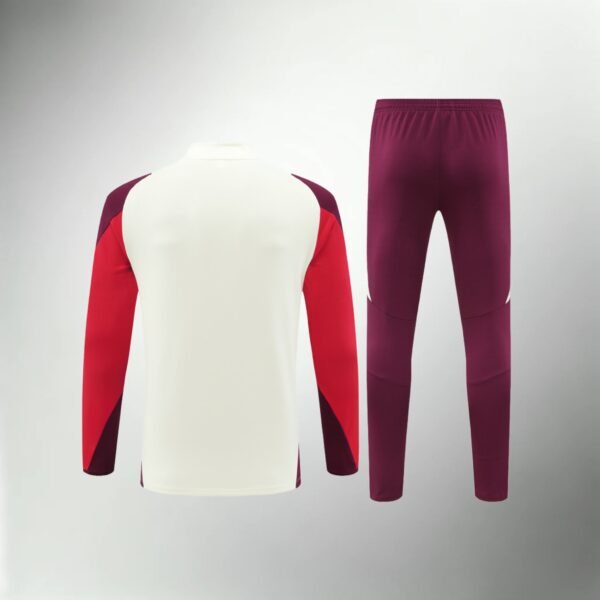 Bayern Munchen White and Red Tracksuit - Image 1