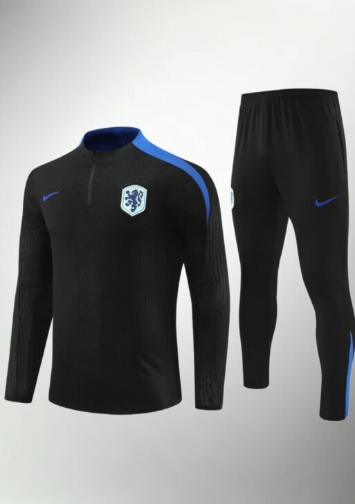 Netherlands Black and Blue Tracksuit