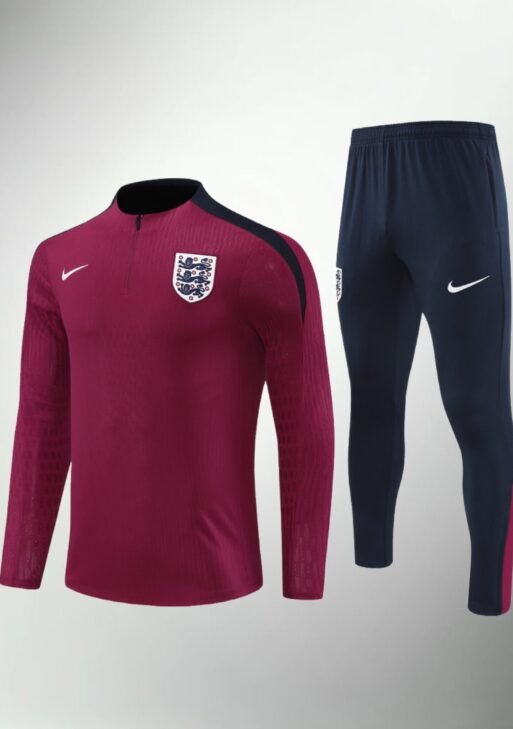 England Red and Dark Blue Tracksuit