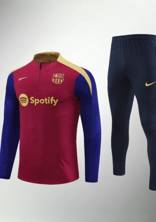 Barcelona Red, Black and Blue Kids Size Tracksuit