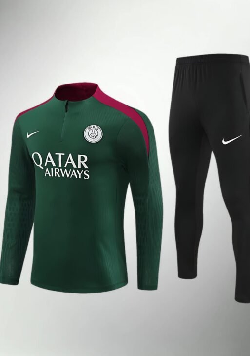 Paris Saint-Germain Green and Black Tracksuit