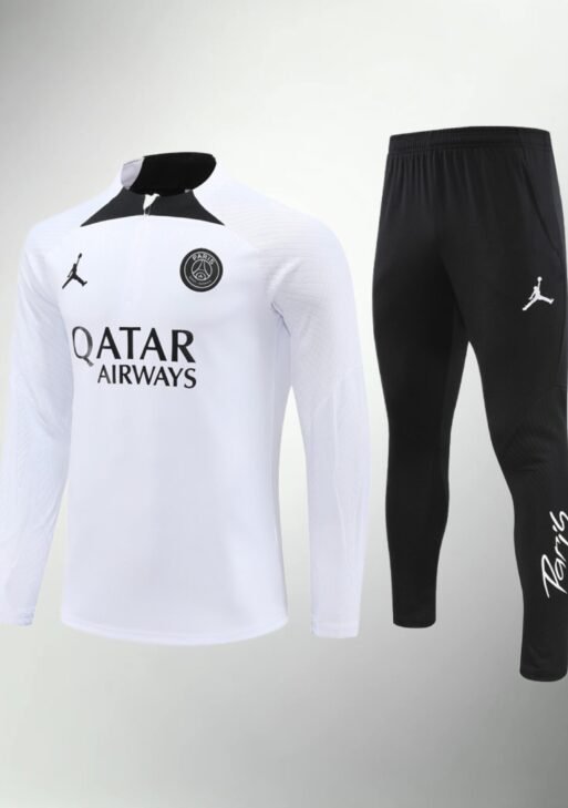 Paris Saint-Germain Black and White Tracksuit
