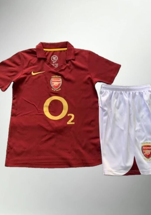 Arsenal 2005-2006 Home Kit Kids Size