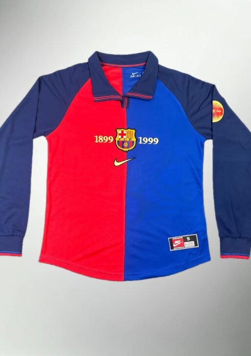Barcelona 1999-2000 Long Sleeve Home Kit