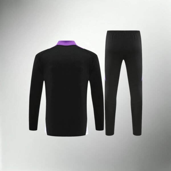 Real Madrid Black And Purple Tracksuit - Image 1