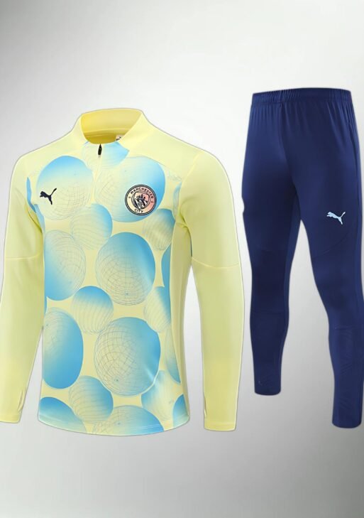 Manchester City Blue and Yellow Tracksuit