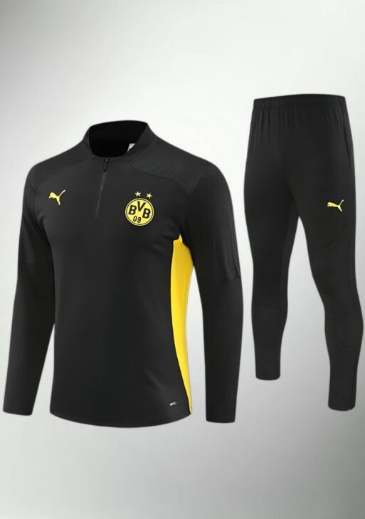 Borussia Dortmund Black and Yellow Tracksuit