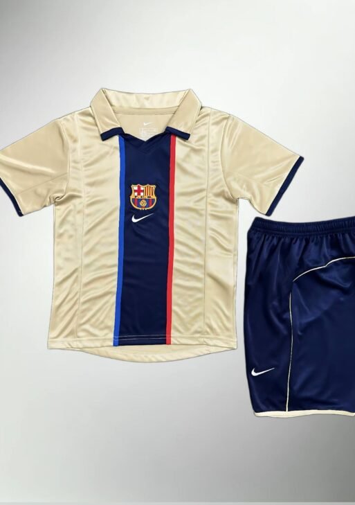 FC Barcelona 2001-2002 Away Kit Kids Size
